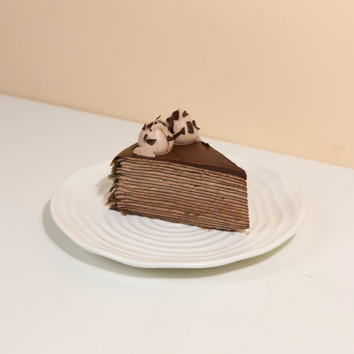 Dark Chocolate Mille Crepe 8 inch - Cake Together - Online Birthday Cake Delivery