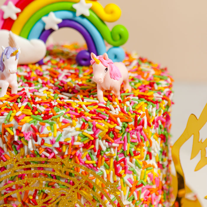 Unicorns In The Rainbows 5 inch - Cake Together - Online Birthday Cake Delivery