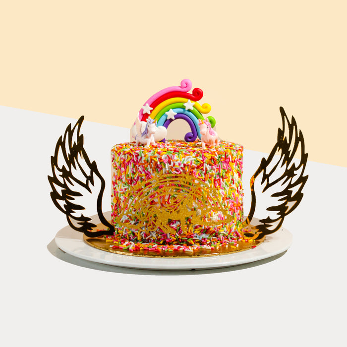 Unicorns In The Rainbows 5 inch - Cake Together - Online Birthday Cake Delivery