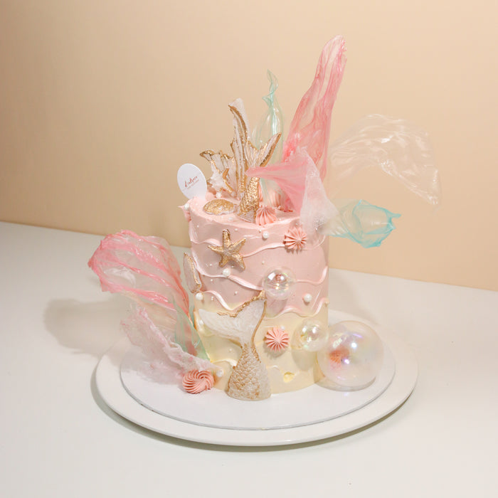 Pink Ariel Mermaid 5 inch - Cake Together - Online Birthday Cake Delivery