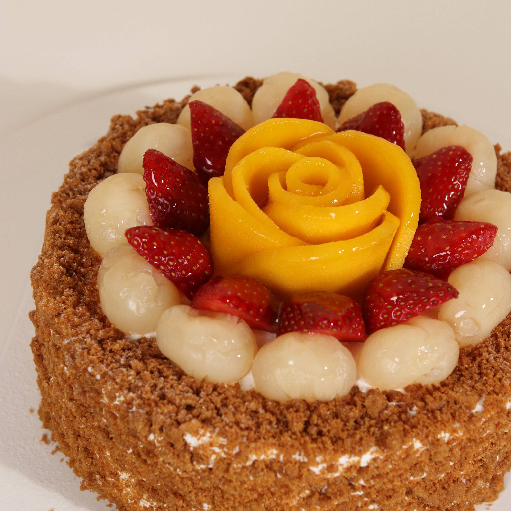 Lychee Speculoos Cake Together Online Birthday Cake Delivery Cake