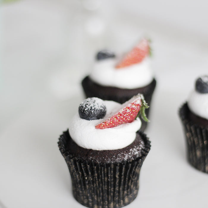 Chocolate Whipped Cream Berries Cupcakes - Cake Together - Online Birthday Cake Delivery