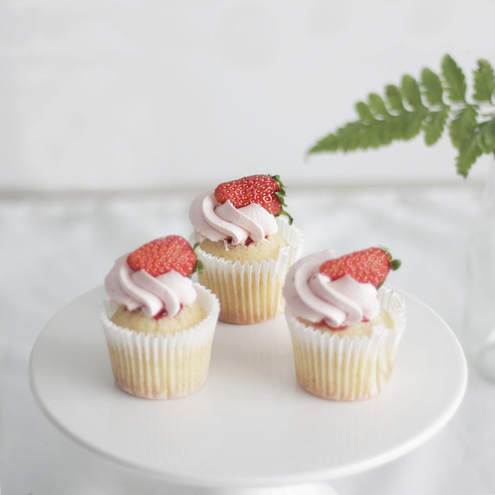 Strawberry Vanilla Cupcakes