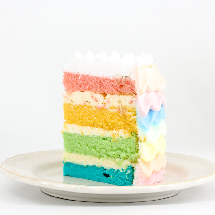 Rainbow Ruffled Cake - Cake Together - Online Birthday Cake Delivery