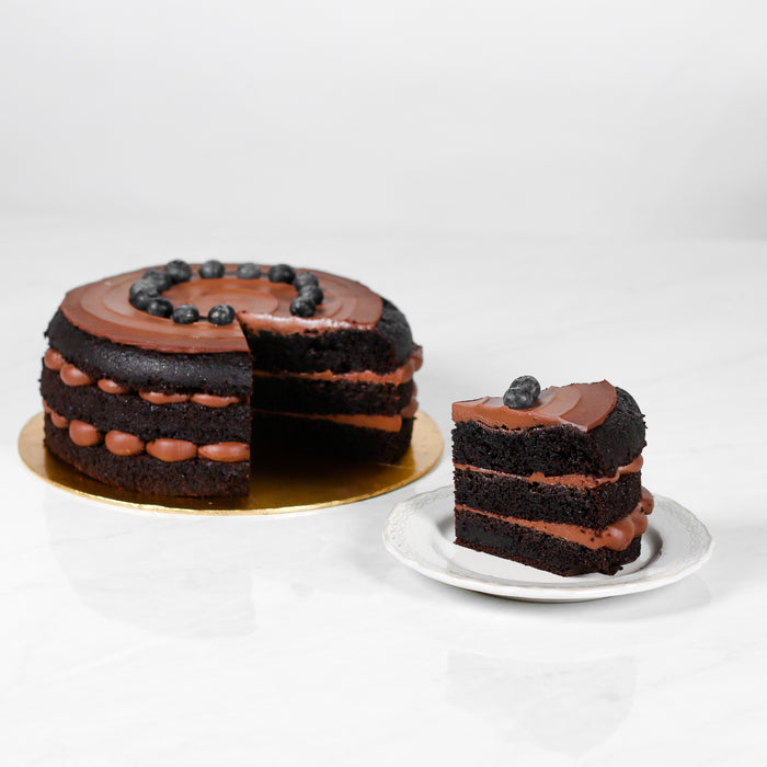 Valrhona Chocolate Cake 8 inch - Cake Together - Online Birthday Cake Delivery