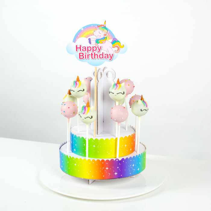 Party Rush Unicorn with DIY Cake Pop Stand - Cake Together - Online Birthday Cake Delivery