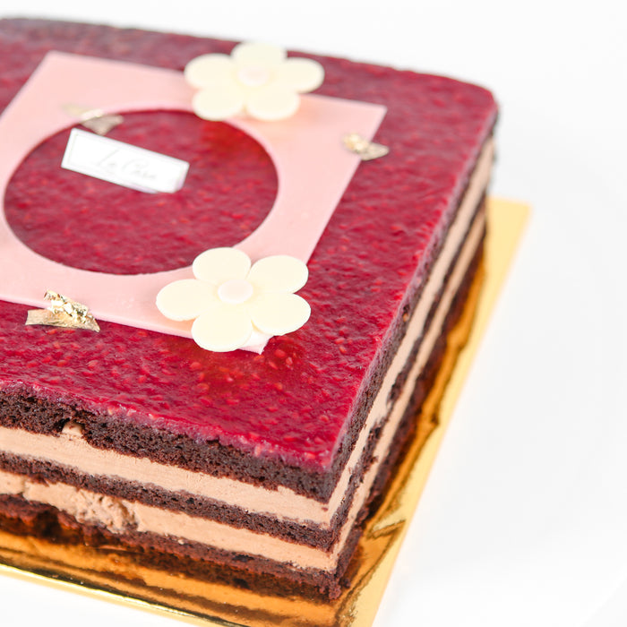Raspberry Earl Grey 8 inch - Cake Together - Online Birthday Cake Delivery