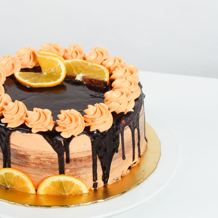 Citrus Chocolate 8 inch - Cake Together - Online Birthday Cake Delivery