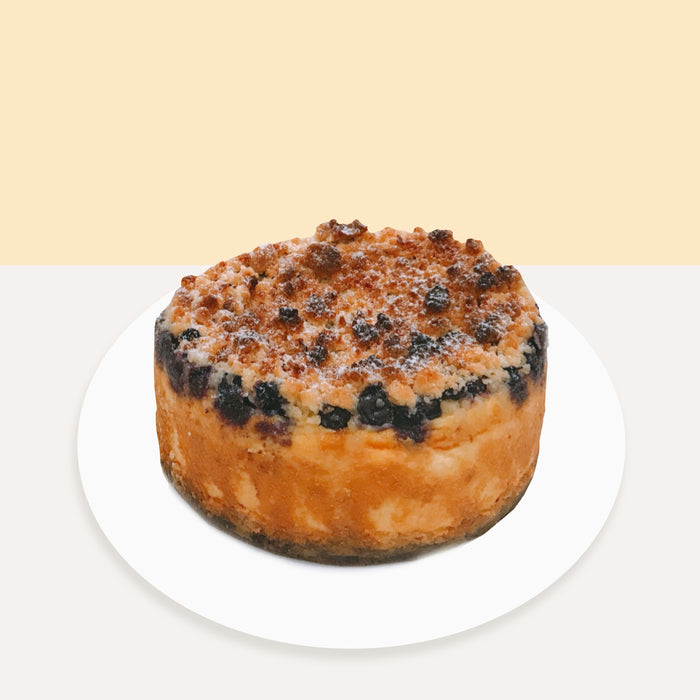Blueberry Crumble Burnt Cheese Cake 5 inch - Cake Together - Online Birthday Cake Delivery