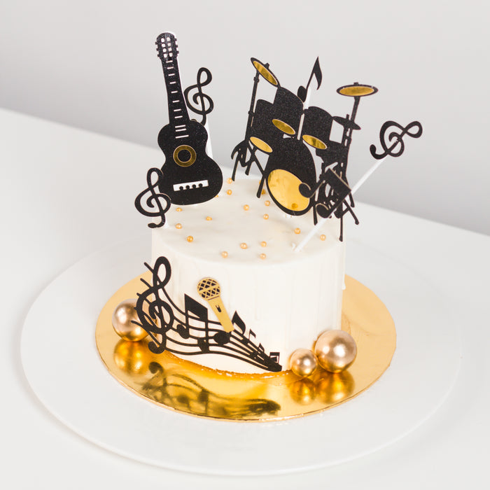 Rock n Roll Music Cake 5 inch - Cake Together - Online Birthday Cake Delivery