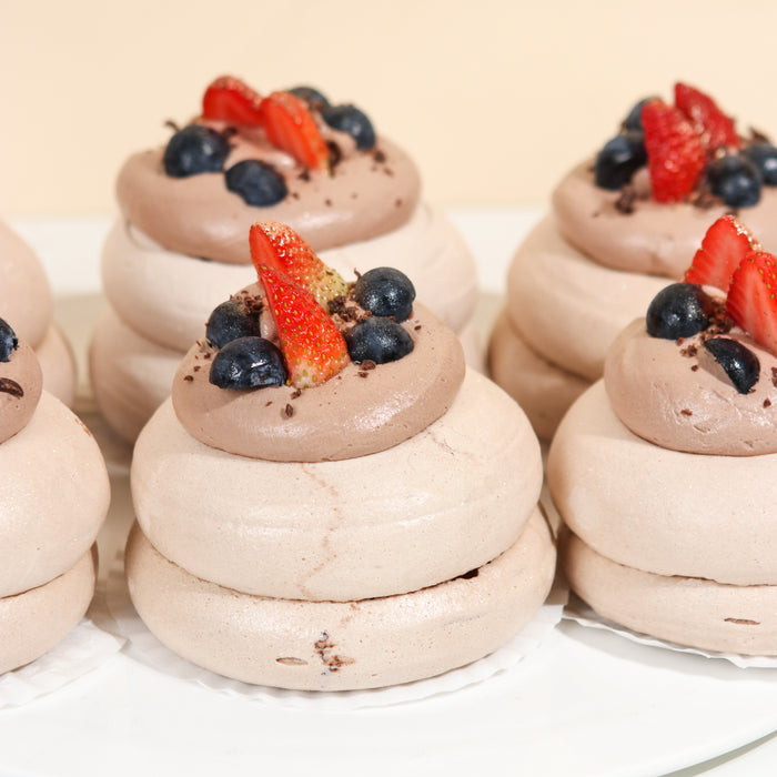 Mini Chocolate Pavlovas - Cake Together - Online Birthday Cake Delivery