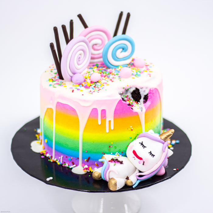 Greedy Unicorn Cake 6 inch - Cake Together - Online Birthday Cake Delivery