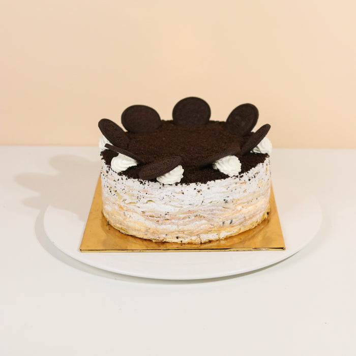 Cookie and Cream Crunch Mille Crepe - Cake Together - Online Birthday Cake Delivery
