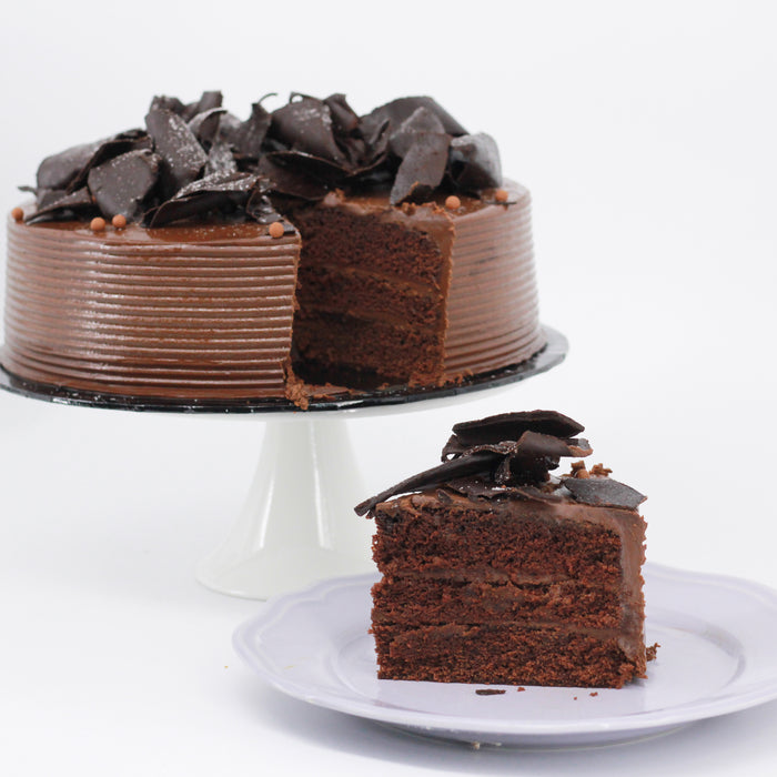Belgian Dark Chocolate Moist Cake 9 inch - Cake Together - Online Birthday Cake Delivery