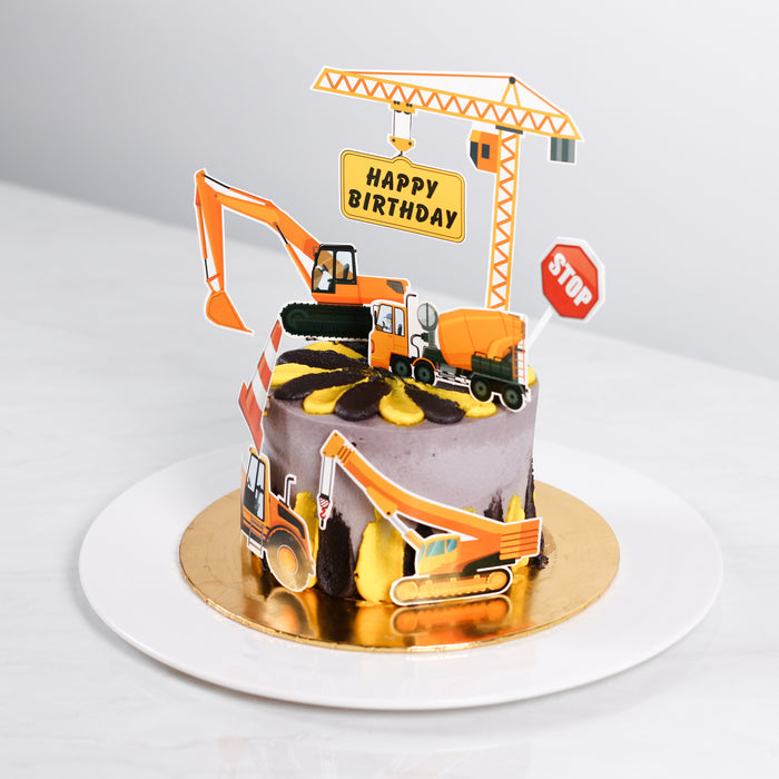 Under Construction 5 inch - Cake Together - Online Birthday Cake Delivery