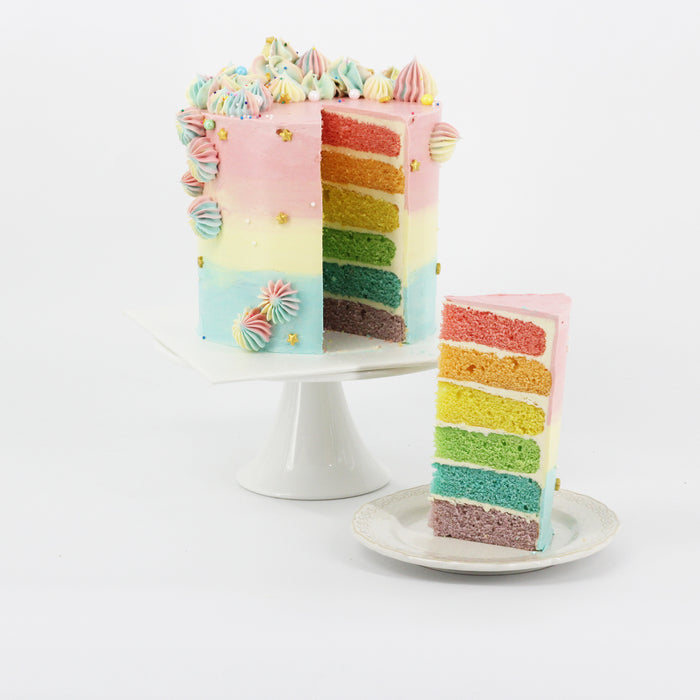 Nola Rainbow Cake | Flowrista Your Best Way to Same Day Flowers Delivery  Online