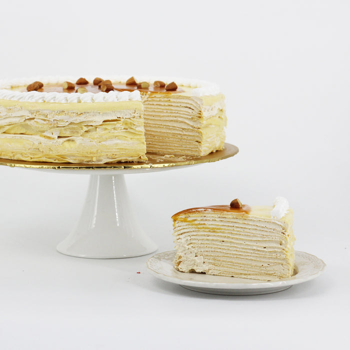 Salted Caramel Mille Crepe 6.5 inch - Cake Together - Online Birthday Cake Delivery