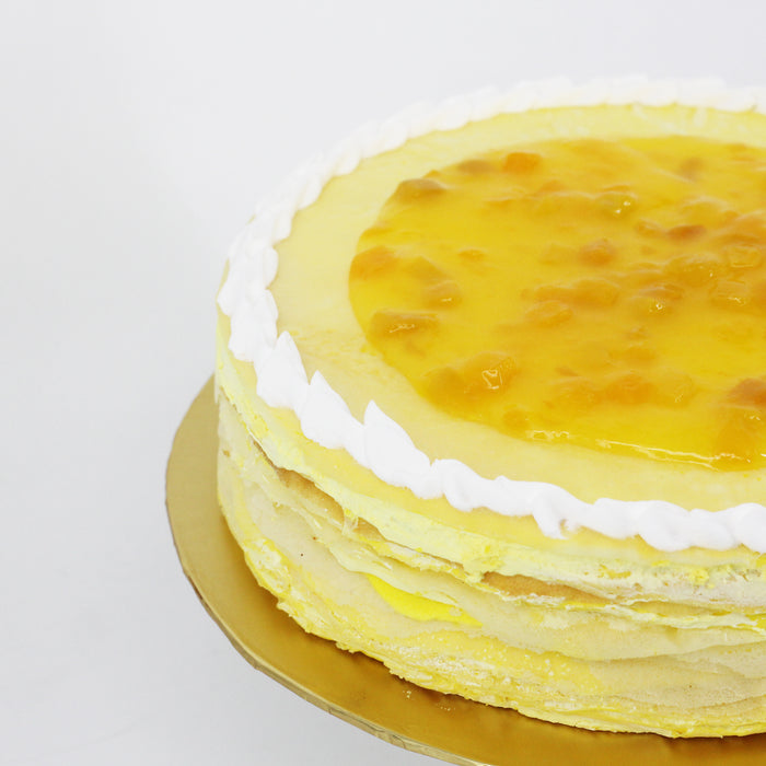 Mango Peach Mille Crepe 9 inch - Cake Together - Online Birthday Cake Delivery
