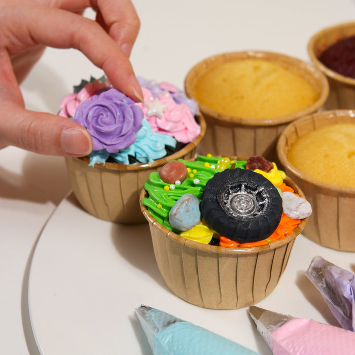 Car Workshop + Fashion Accessories DIY Cupcake Kit - Cake Together - Online Birthday Cake Delivery 