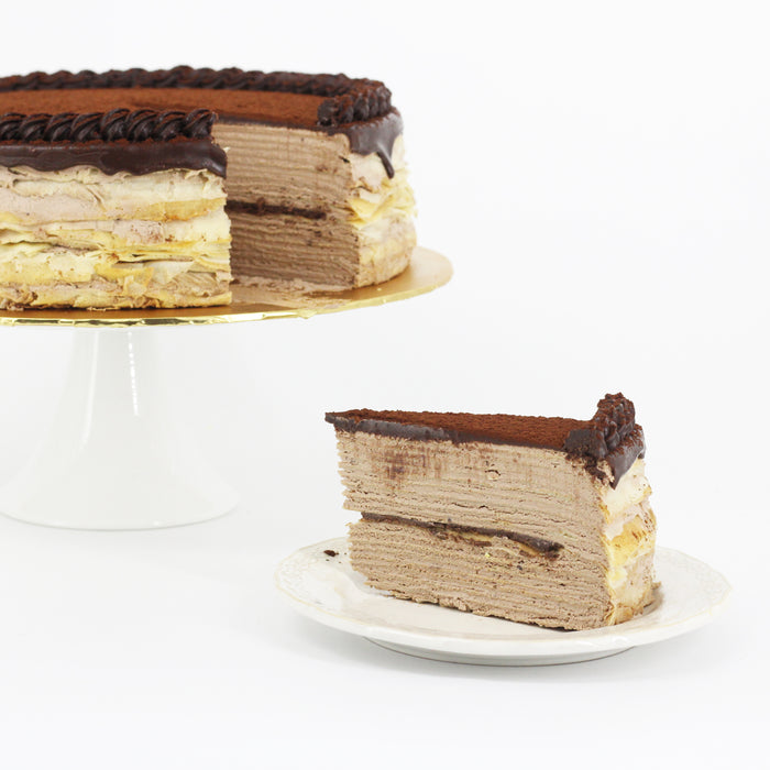 Midnight Chocolate Mille Crepe 6.5 inch - Cake Together - Online Birthday Cake Delivery