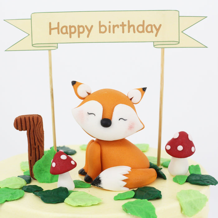 Woodland Fox Cake | Cake Together | Online Birthday Cake Delivery