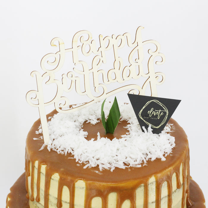 Two Tier Pandan Gula Melaka - Cake Together - Online Birthday Cake Delivery