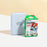 Instax Mini Link (Ash white) beside a box of Instax mini film