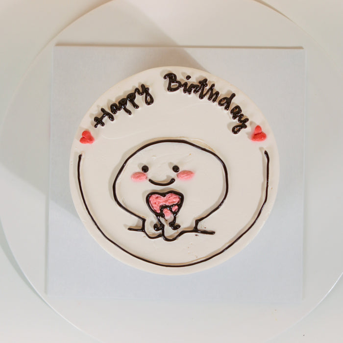 Cute Emoji Drawing Cake