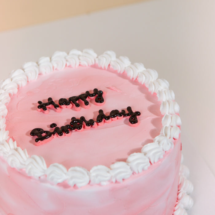 Korean Ins Cake in Pink - Cake Together - Online Birthday Cake Delivery