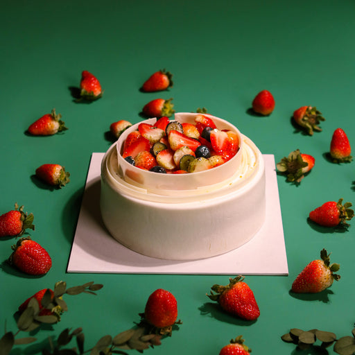 Strawberry Yoghurt Mousse Cake 6 inch - Cake Together - Online Birthday Cake Delivery