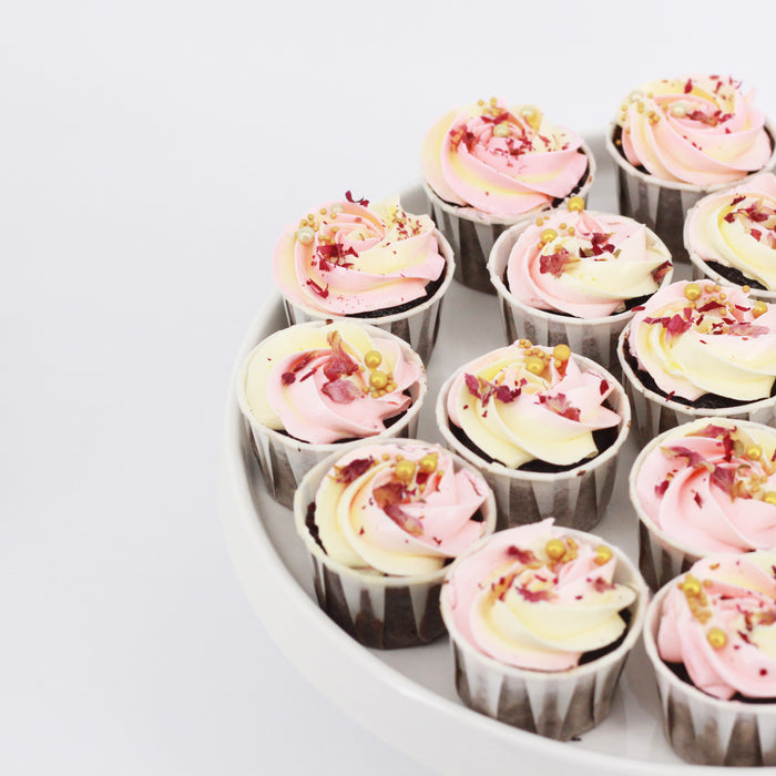 Mini Rosy Cupcakes 18 pieces - Cake Together - Online Birthday Cake Delivery