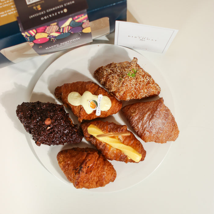 Celebration Box of 6 Croissants - Cake Together - Online Birthday Cake Delivery