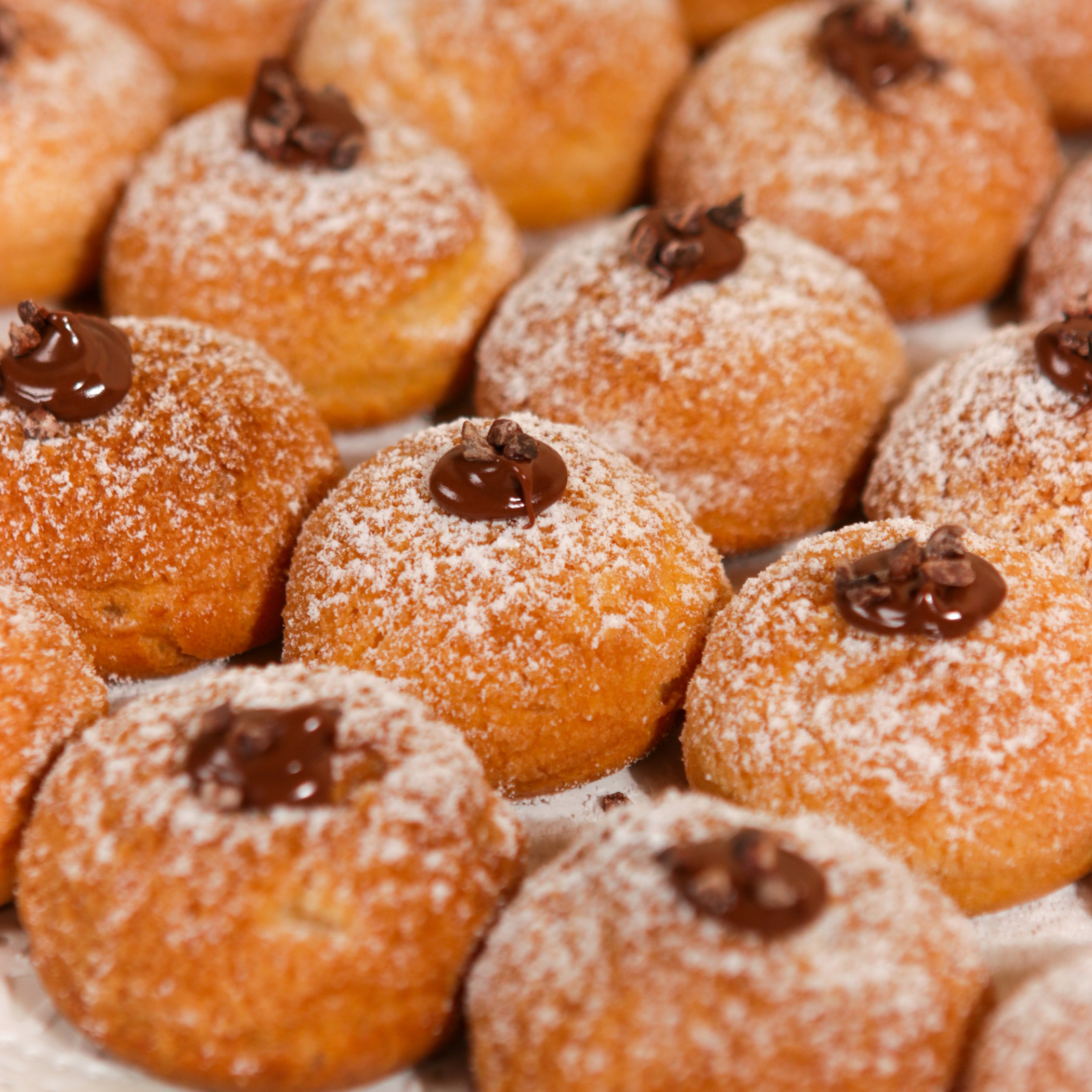 Chocolate Hazelnut Cream Puffs Cake Together Birthday Cake Cake