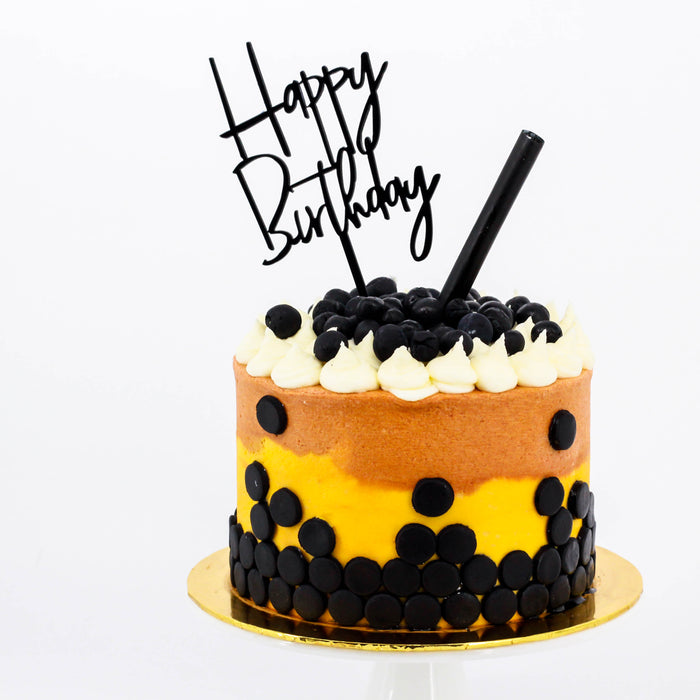 Boba Milk Tea Cake 5 inch - Cake Together - Online Birthday Cake Delivery