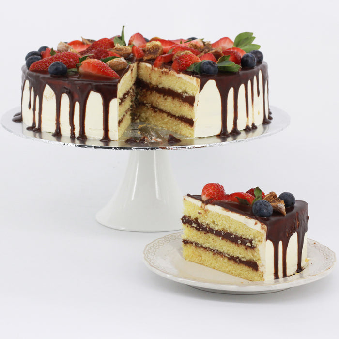 Victoria Chocolate Drip Cake 10 inch - Cake Together - Online Birthday Cake Delivery