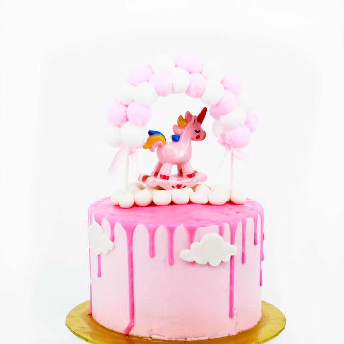 Baby Girl Unicorn Cake - Cake Together - Online Birthday Cake Delivery