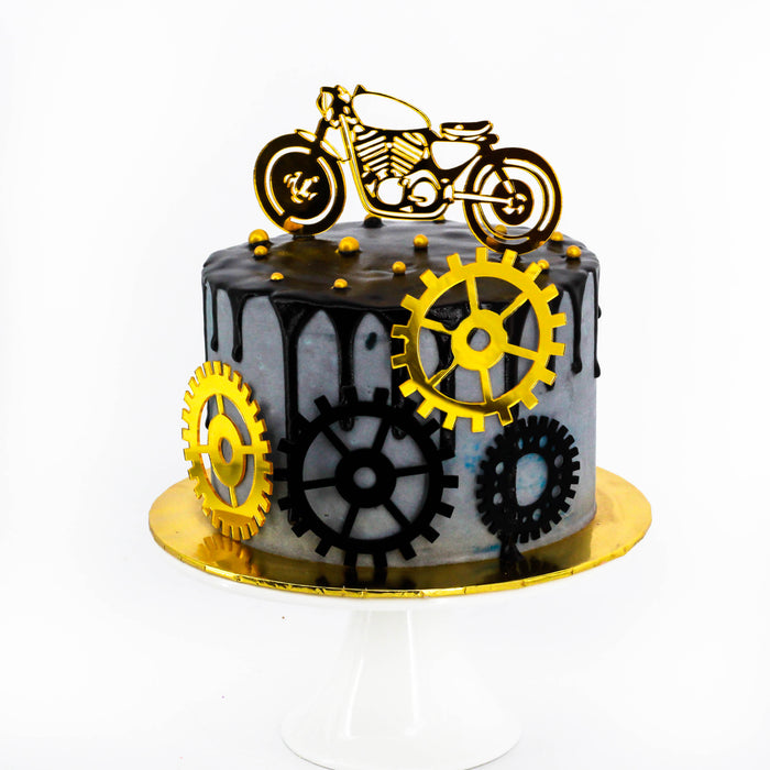 Classic Motorbike Cake - Cake Together - Online Birthday Cake Delivery