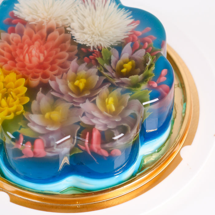 3D Flower Jelly Cake 8 inch - Cake Together - Online Birthday Cake Delivery
