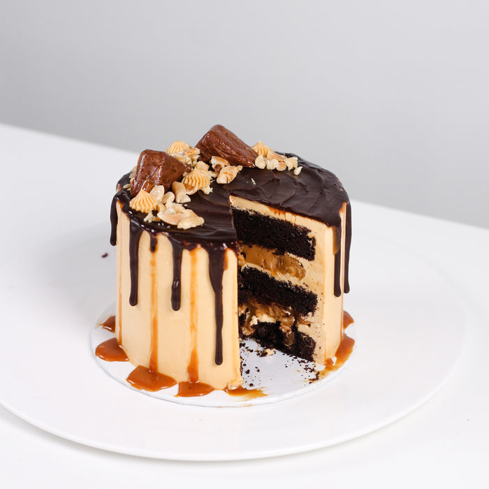 Chocolate Peanut Salted Caramel Cake - Cake Together - Online Birthday Cake Delivery