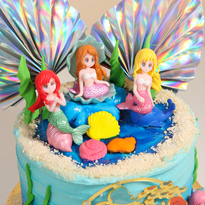 Mermaid Family 6 inch - Cake Together - Online Birthday Cake Delivery