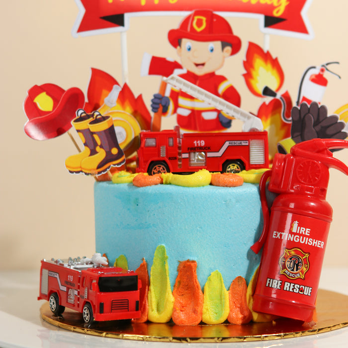 Rescue Fireman - Cake Together - Online Birthday Cake Delivery
