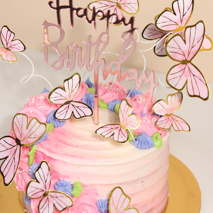 Sweet Butterfly Kisses - Cake Together - Online Birthday Cake Delivery