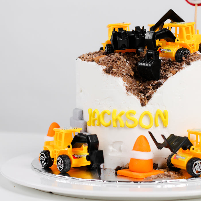 Construction Trucks Cake - Cake Together - Online Birthday Cake Delivery