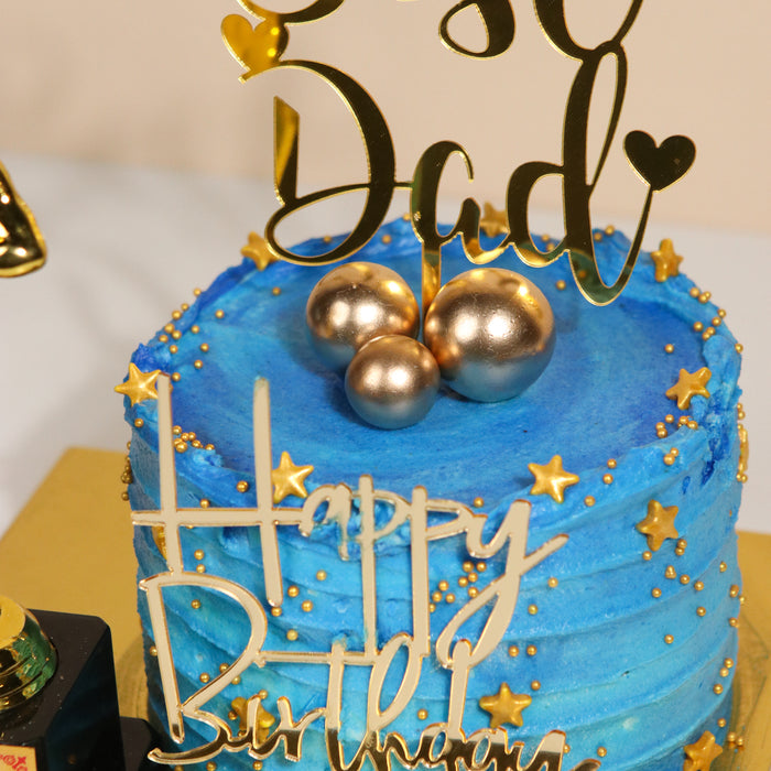 Super Dad Cake Topper Love Dad Father Birthday Cake Topper for Father's day Daddy  Birthday Party Cake Decorations Gifts - AliExpress