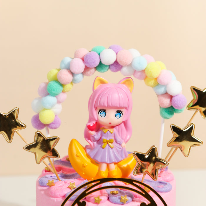 Cute Moonlight Princess 5 inch - Cake Together - Online Birthday Cake Delivery