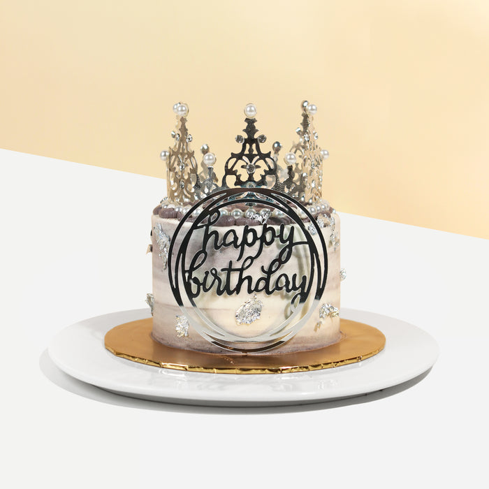 Amazon.com: Migeaks Birthday queen cake topper crown high heels girl  glitter cake decoration birthday party cake decoration (black) : Grocery &  Gourmet Food