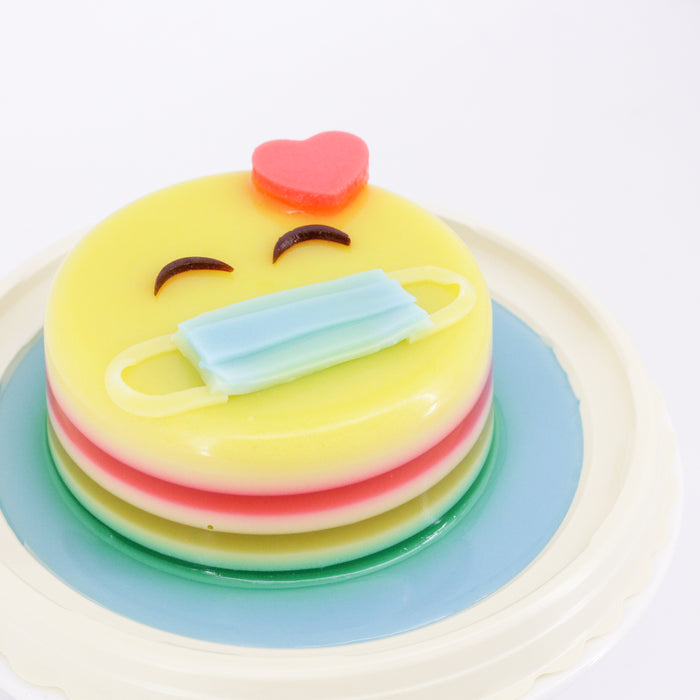 Emoji Mask Jelly Cake 4 inch - Cake Together - Online Birthday Cake Delivery
