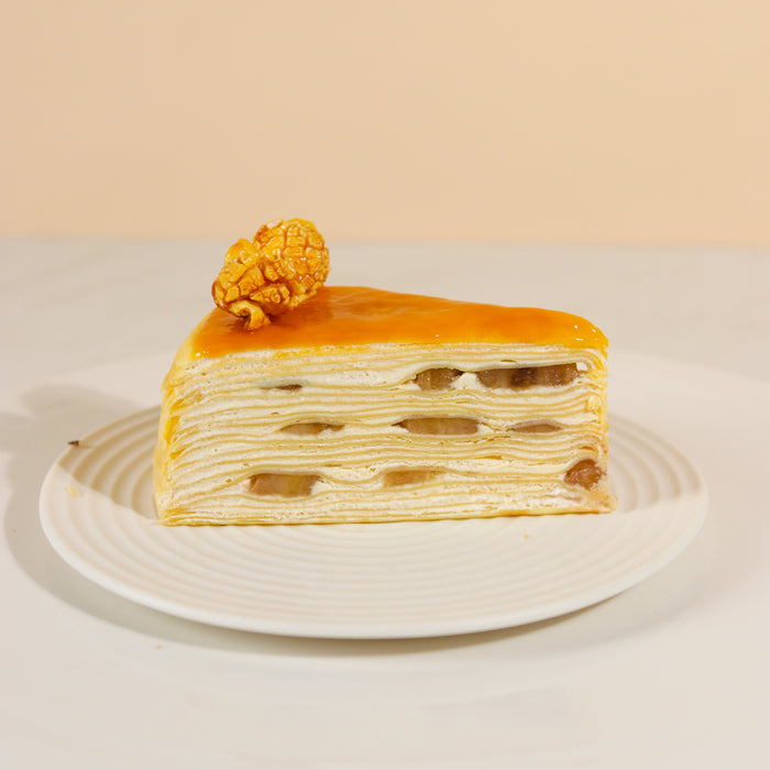 Caramel Banana Mille Crepe Cake 8 inch - Cake Together - Online Birthday Cake Delivery