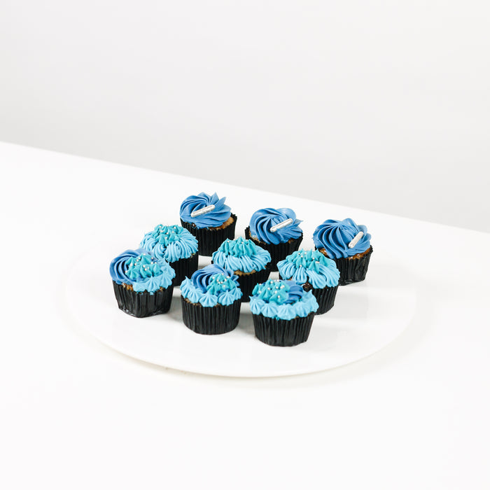 Deluxe Blue Ombre Cupcake - Cake Together - Online Birthday Cake Delivery