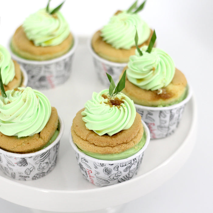 香兰层纸杯蛋糕